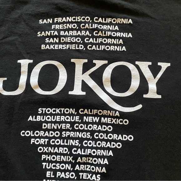 JO KOY Break The Mold Black Short Sleeve Tour T-Shirt - Men's Size Medium. - Picture 6 of 10
